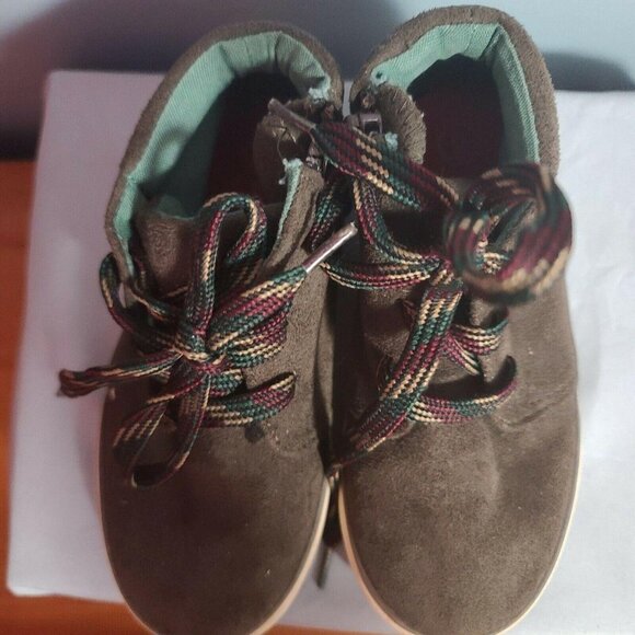 Cat & Jack Brown Boots Toodler Size 9  lace up - Picture 3 of 7